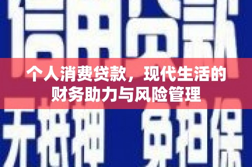 西岗个人消费贷款，现代生活的财务助力与风险管理