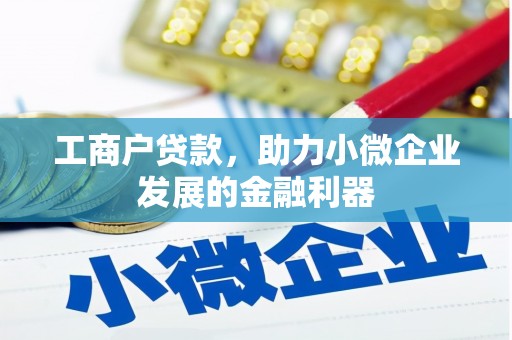 西岗工商户贷款，助力小微企业发展的金融利器