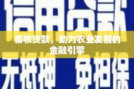 西岗畜牧贷款，助力农业发展的金融引擎