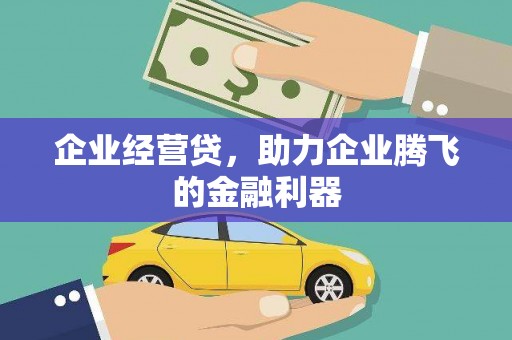 西岗企业经营贷，助力企业腾飞的金融利器