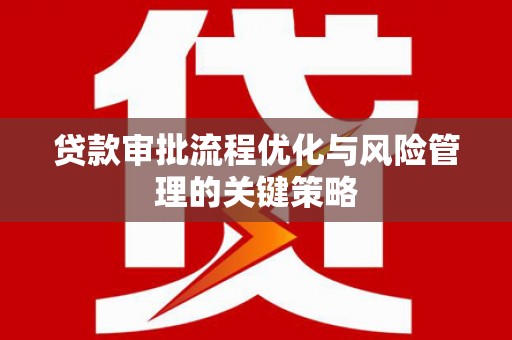 西岗贷款审批流程优化与风险管理的关键策略