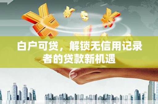 西岗白户可贷，解锁无信用记录者的贷款新机遇