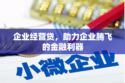 西岗企业经营贷，助力企业腾飞的金融利器