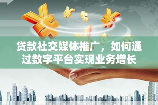 西岗贷款社交媒体推广，如何通过数字平台实现业务增长