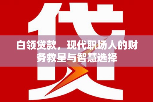 西岗白领贷款，现代职场人的财务救星与智慧选择