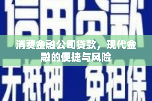 西岗消费金融公司贷款，现代金融的便捷与风险