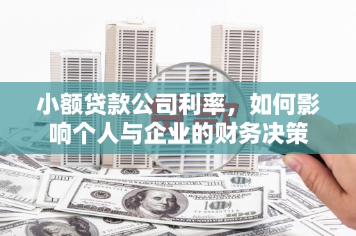 西岗小额贷款公司利率，如何影响个人与企业的财务决策