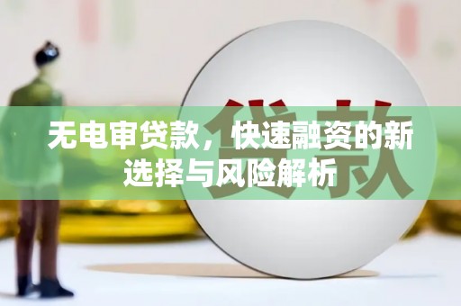 西岗无电审贷款，快速融资的新选择与风险解析