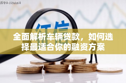 西岗全面解析车辆贷款，如何选择最适合你的融资方案