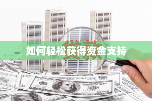西岗如何轻松获得资金支持