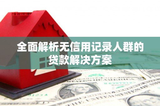 西岗全面解析无信用记录人群的贷款解决方案